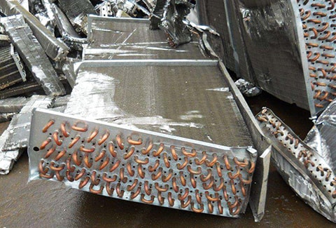 Scrap Copper Aluminum Radiator Double Shaft Shredder