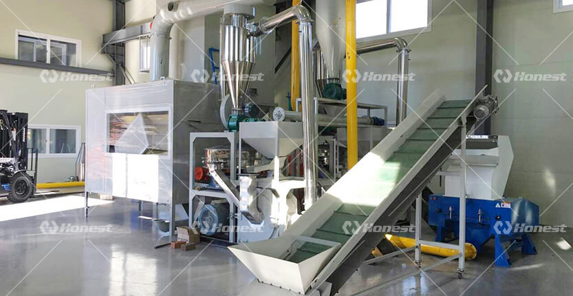 Waste Aluminum Plastic Film Plastic Crusher In South Korea